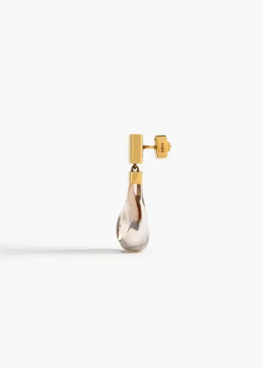 Khaite Keefe Earrings In Antique Gold With | Thumbnail 2 Khaite Keefe Earrings In Antique Gold With | Thumbnail 2