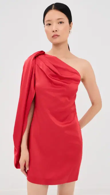 Stella McCartney Mini Satin Dress Tomato | Thumbnail 2 Stella McCartney Mini Satin Dress Tomato | Thumbnail 2