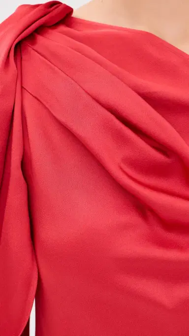 Stella McCartney Mini Satin Dress Tomato | Thumbnail 6 Stella McCartney Mini Satin Dress Tomato | Thumbnail 6