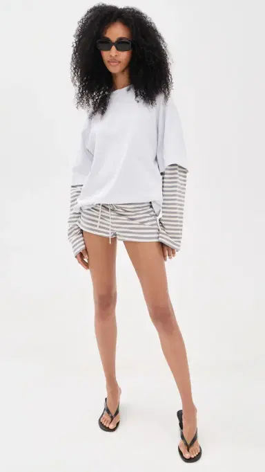 Lioness Bottega Shirt Ash tripe | Thumbnail 5 Lioness Bottega Shirt Ash tripe | Thumbnail 5
