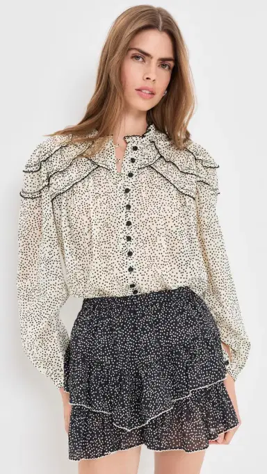 Isabel Marant Étoile Christa Top Ecru/Black | Thumbnail 2 Isabel Marant Étoile Christa Top Ecru/Black | Thumbnail 2
