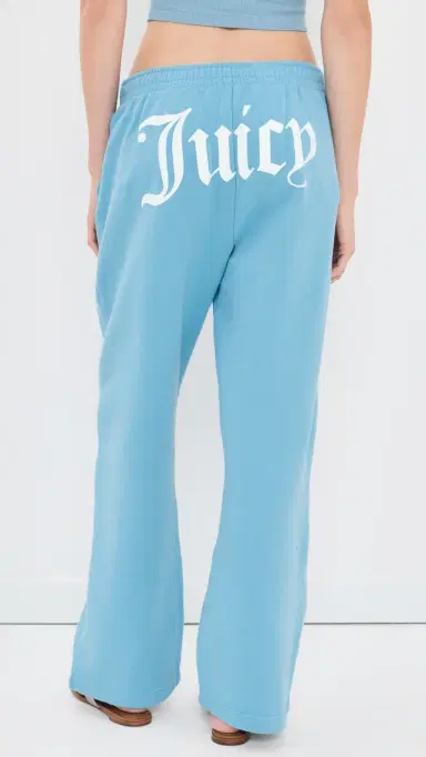 Sporty & Rich X Juicy Couture Emblem Wide Sweatpants ky Blue | Thumbnail 3 Sporty & Rich X Juicy Couture Emblem Wide Sweatpants ky Blue | Thumbnail 3