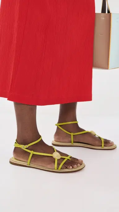 Sam Edelman Rillie Gladiator Sandals Green Limon | Thumbnail 3 Sam Edelman Rillie Gladiator Sandals Green Limon | Thumbnail 3