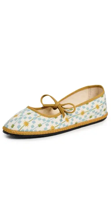 Vibi Venezia Brigitte Cotton Mary Janes | Thumbnail 1 Vibi Venezia Brigitte Cotton Mary Janes | Thumbnail 1