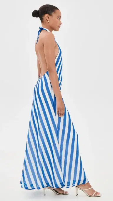 Solid & Striped The Brisa Dress Blue Stripe/Dot S | Thumbnail 4 Solid & Striped The Brisa Dress Blue Stripe/Dot S | Thumbnail 4