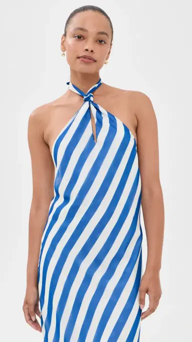 Solid & Striped The Brisa Dress Blue Stripe/Dot S | Thumbnail 5 Solid & Striped The Brisa Dress Blue Stripe/Dot S | Thumbnail 5