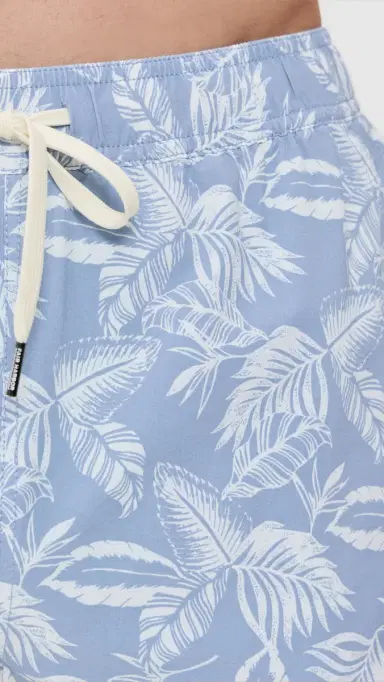 Fair Harbor The Bungalow Swim Trunks 5 Sky Blue Leaves M | Thumbnail 6 Fair Harbor The Bungalow Swim Trunks 5 Sky Blue Leaves M | Thumbnail 6