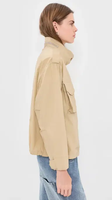 Madewell Field Jacket in Washed Poplin Fennel Seed | Thumbnail 4 Madewell Field Jacket in Washed Poplin Fennel Seed | Thumbnail 4