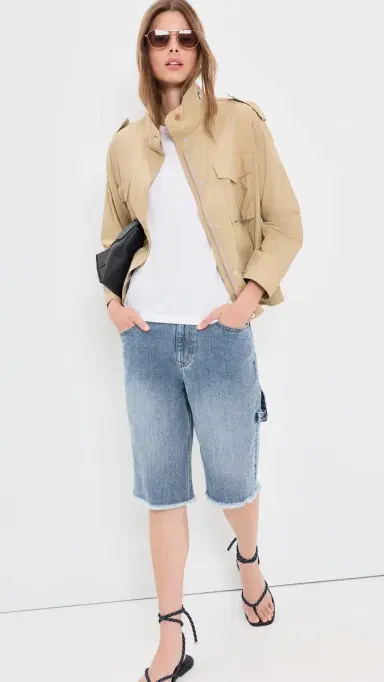 Madewell Field Jacket in Washed Poplin Fennel Seed | Thumbnail 5 Madewell Field Jacket in Washed Poplin Fennel Seed | Thumbnail 5