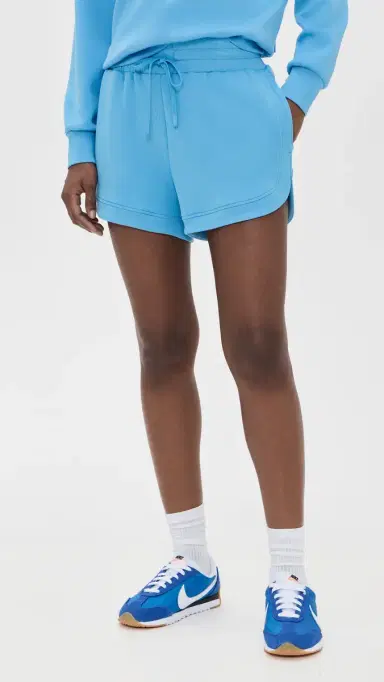 Varley Ollie High Rise Shorts 3.5 Azure Blue | Thumbnail 2 Varley Ollie High Rise Shorts 3.5 Azure Blue | Thumbnail 2