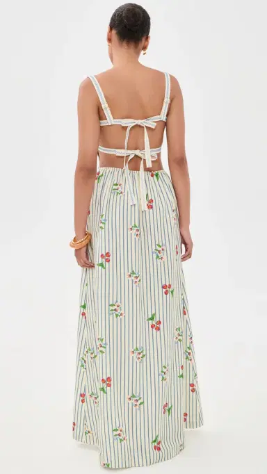 Agua Bendita Ameli Basket Embroidered Maxi Dress ulticolor | Thumbnail 3 Agua Bendita Ameli Basket Embroidered Maxi Dress ulticolor | Thumbnail 3