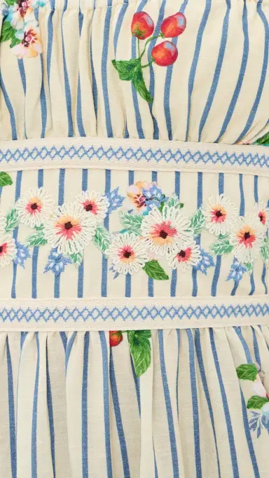 Agua Bendita Ameli Basket Embroidered Maxi Dress ulticolor | Thumbnail 6 Agua Bendita Ameli Basket Embroidered Maxi Dress ulticolor | Thumbnail 6