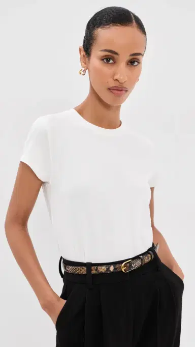 Co Knit Tee Ivory S | Thumbnail 2 Co Knit Tee Ivory S | Thumbnail 2