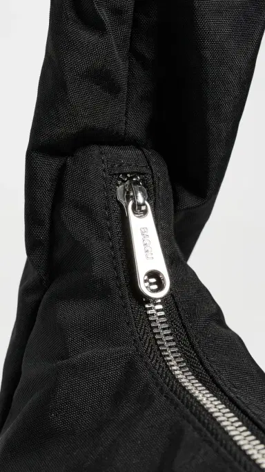 BAGGU Small Nylon Meringue Bag Black One Size | Thumbnail 5 BAGGU Small Nylon Meringue Bag Black One Size | Thumbnail 5