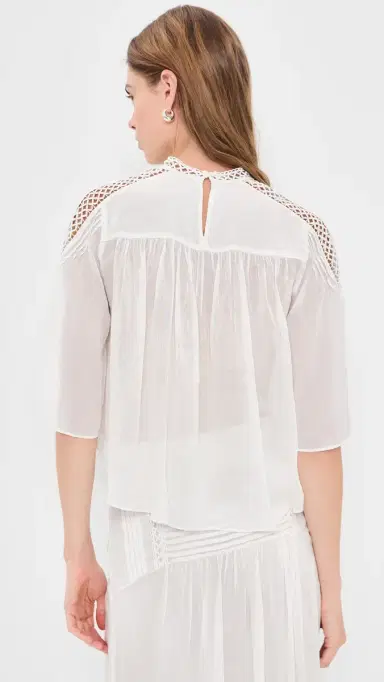 Isabel Marant Étoile Parina Top White | Thumbnail 3 Isabel Marant Étoile Parina Top White | Thumbnail 3