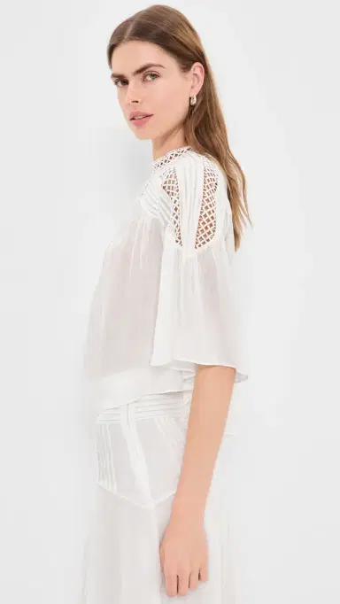 Isabel Marant Étoile Parina Top White | Thumbnail 4 Isabel Marant Étoile Parina Top White | Thumbnail 4