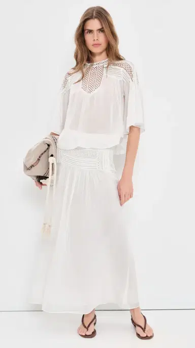 Isabel Marant Étoile Parina Top White | Thumbnail 5 Isabel Marant Étoile Parina Top White | Thumbnail 5