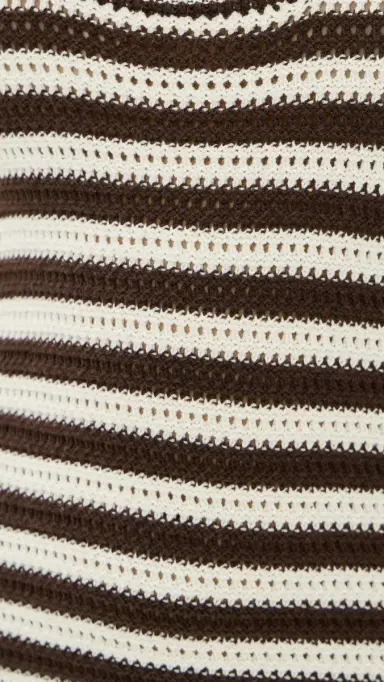Marine Layer Archive Sweater Mini Dress Brown/White Stripe | Thumbnail 6 Marine Layer Archive Sweater Mini Dress Brown/White Stripe | Thumbnail 6