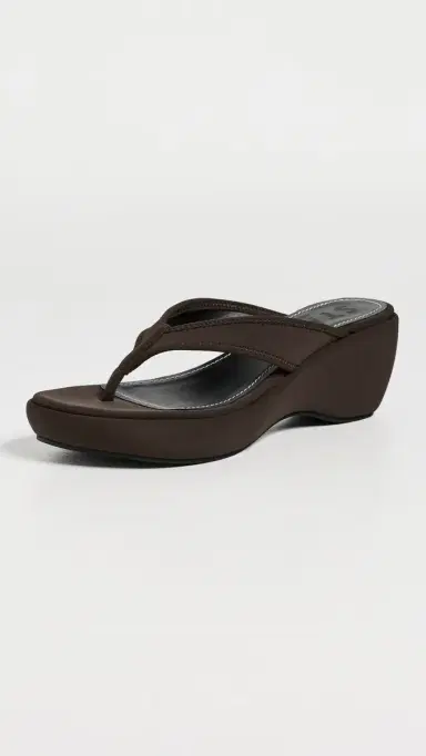Staud Remy Platform Wedge Sandals Espresso 36 | Thumbnail 2 Staud Remy Platform Wedge Sandals Espresso 36 | Thumbnail 2