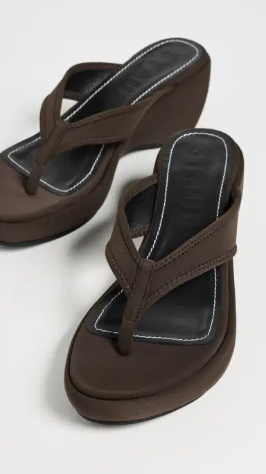 Staud Remy Platform Wedge Sandals Espresso 36 | Thumbnail 5 Staud Remy Platform Wedge Sandals Espresso 36 | Thumbnail 5