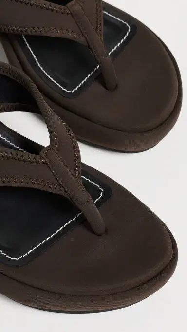 Staud Remy Platform Wedge Sandals Espresso 36 | Thumbnail 6 Staud Remy Platform Wedge Sandals Espresso 36 | Thumbnail 6