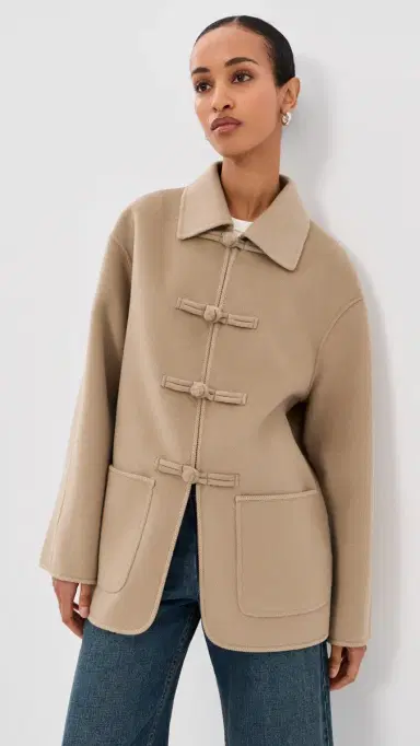 Róhe Double-Faced Wool Jacket Desert Brown | Thumbnail 2 Róhe Double-Faced Wool Jacket Desert Brown | Thumbnail 2