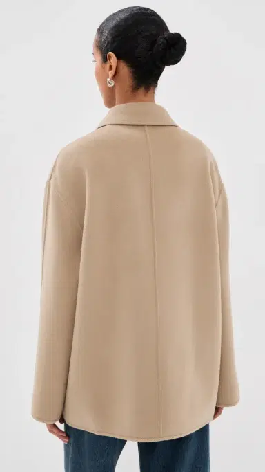 Róhe Double-Faced Wool Jacket Desert Brown | Thumbnail 3 Róhe Double-Faced Wool Jacket Desert Brown | Thumbnail 3