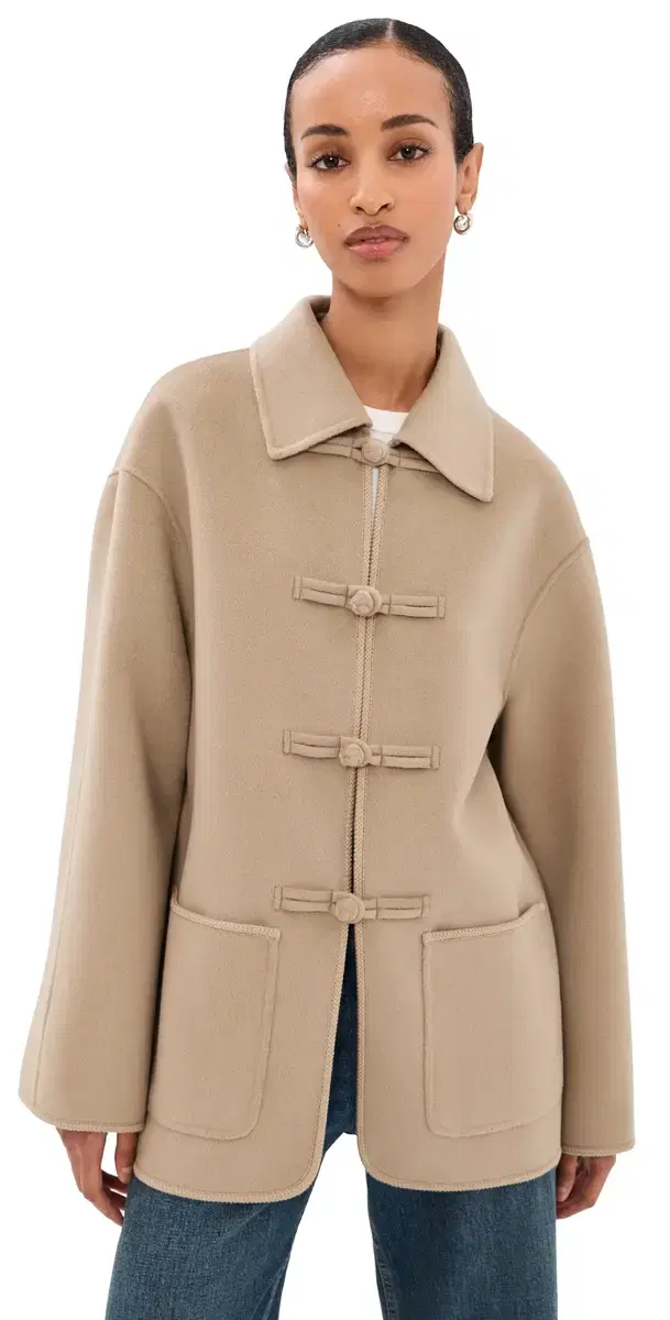 Double-Faced Wool Jacket Desert Brown Double-Faced Wool Jacket Desert Brown