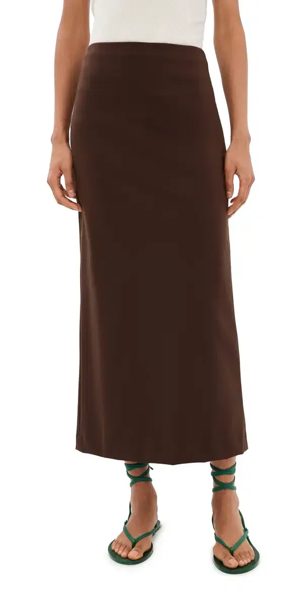 Compact Pencil Skirt Brown Compact Pencil Skirt Brown