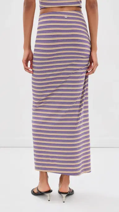 rabanne Jupe Skirt tripes Violet/Red | Thumbnail 3 rabanne Jupe Skirt tripes Violet/Red | Thumbnail 3
