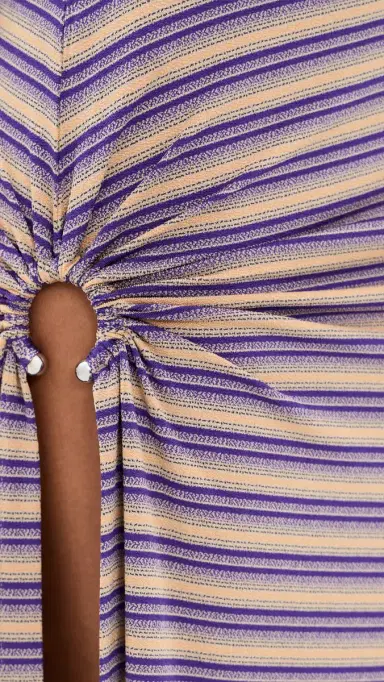 rabanne Jupe Skirt tripes Violet/Red | Thumbnail 6 rabanne Jupe Skirt tripes Violet/Red | Thumbnail 6