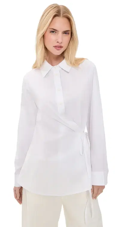 DL1961 Agnes Wrap hirt Cloud | Thumbnail 1 DL1961 Agnes Wrap hirt Cloud | Thumbnail 1