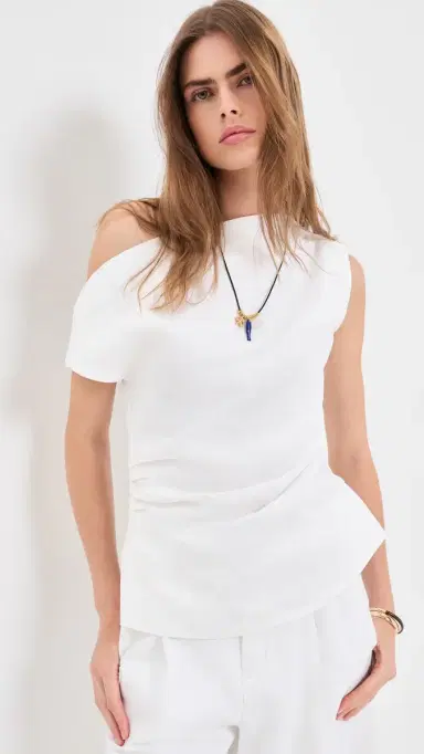 VRG GRL Eilish inen Top White | Thumbnail 2 VRG GRL Eilish inen Top White | Thumbnail 2