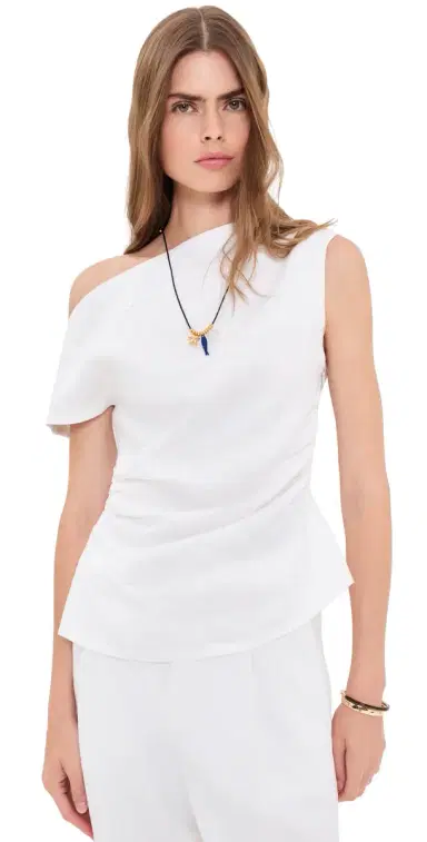 VRG GRL Eilish inen Top White | Thumbnail 1 VRG GRL Eilish inen Top White | Thumbnail 1