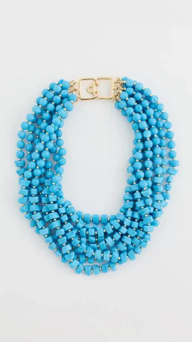 KENNETH JAY LANE Turquoise Multi-Strand Necklace Turquoise One Size | Thumbnail 2 KENNETH JAY LANE Turquoise Multi-Strand Necklace Turquoise One Size | Thumbnail 2
