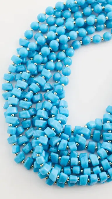 KENNETH JAY LANE Turquoise Multi-Strand Necklace Turquoise One Size | Thumbnail 4 KENNETH JAY LANE Turquoise Multi-Strand Necklace Turquoise One Size | Thumbnail 4