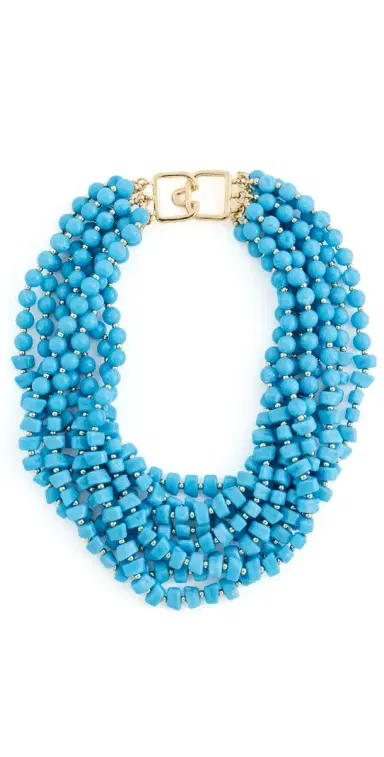 KENNETH JAY LANE Turquoise Multi-Strand Necklace Turquoise One Size | Thumbnail 1 KENNETH JAY LANE Turquoise Multi-Strand Necklace Turquoise One Size | Thumbnail 1