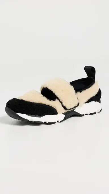 Marni Shearling Sneakers Beige/Black | Thumbnail 2 Marni Shearling Sneakers Beige/Black | Thumbnail 2