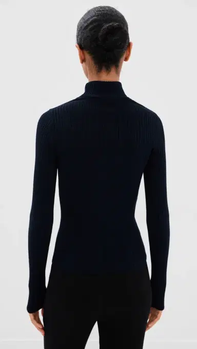 Courrèges Reedition Knit Sweater Navy | Thumbnail 3 Courrèges Reedition Knit Sweater Navy | Thumbnail 3