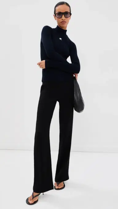 Courrèges Reedition Knit Sweater Navy | Thumbnail 5 Courrèges Reedition Knit Sweater Navy | Thumbnail 5