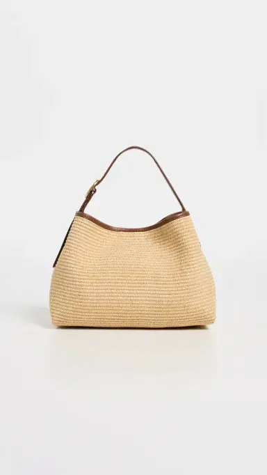 Vince Raffia Vivian Small Hobo Bag Natural One Size | Thumbnail 2 Vince Raffia Vivian Small Hobo Bag Natural One Size | Thumbnail 2