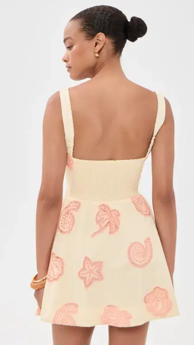 Agua Bendita Amonita Eyelet Mini Dress ulticolor | Thumbnail 3 Agua Bendita Amonita Eyelet Mini Dress ulticolor | Thumbnail 3
