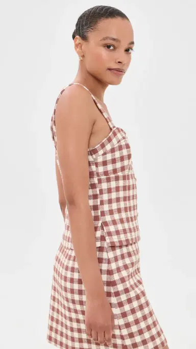 Hill House Home The Aiko Top Rust Gingham | Thumbnail 4 Hill House Home The Aiko Top Rust Gingham | Thumbnail 4