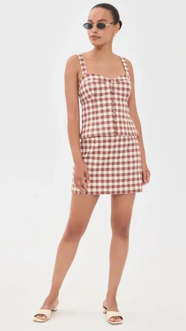Hill House Home The Aiko Top Rust Gingham | Thumbnail 5 Hill House Home The Aiko Top Rust Gingham | Thumbnail 5