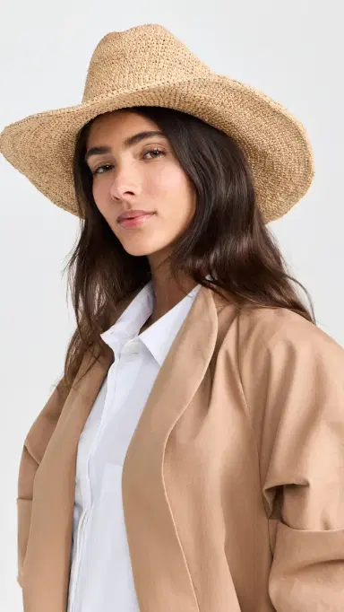 Lack of color Raffia Cowboy Hat Natural M | Thumbnail 3 Lack of color Raffia Cowboy Hat Natural M | Thumbnail 3