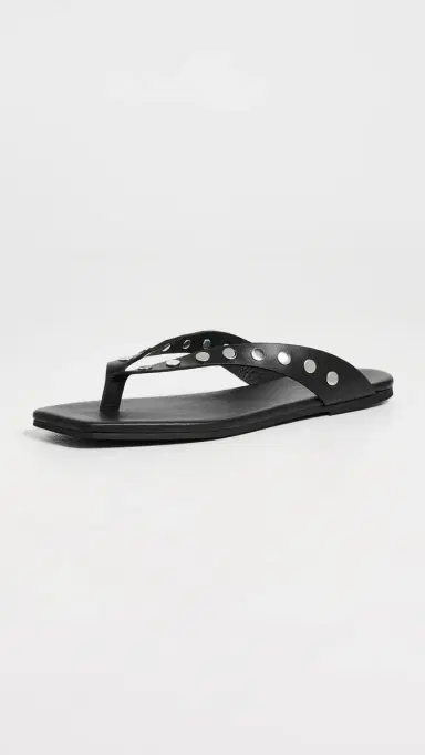ALOHAS Ola Studs Black Leather Sandals Studs Black 36 | Thumbnail 2 ALOHAS Ola Studs Black Leather Sandals Studs Black 36 | Thumbnail 2