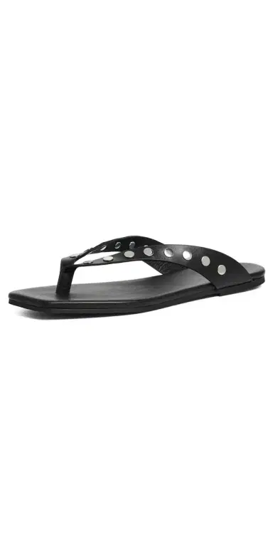 ALOHAS Ola Studs Black Leather Sandals Studs Black 36 | Thumbnail 1 ALOHAS Ola Studs Black Leather Sandals Studs Black 36 | Thumbnail 1