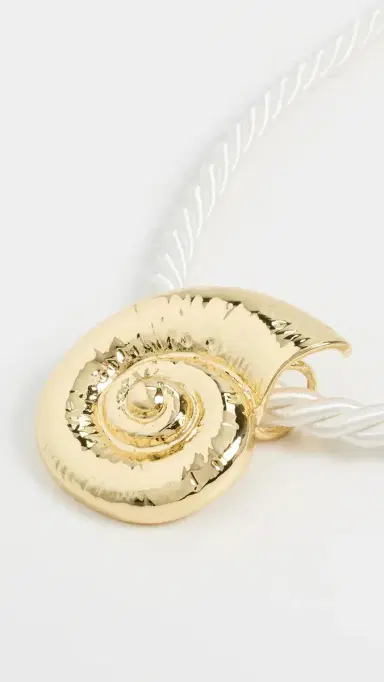 KENNETH JAY LANE Rope Necklace Gold/White One Size | Thumbnail 4 KENNETH JAY LANE Rope Necklace Gold/White One Size | Thumbnail 4