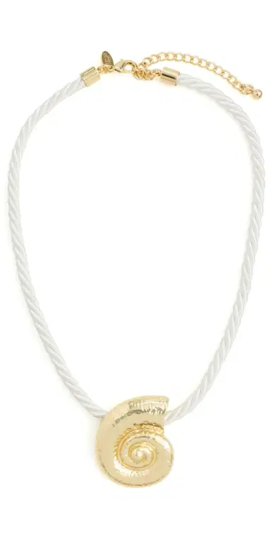 KENNETH JAY LANE Rope Necklace Gold/White One Size | Thumbnail 1 KENNETH JAY LANE Rope Necklace Gold/White One Size | Thumbnail 1