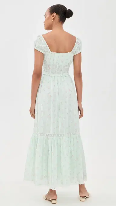 LoveShackFancy Lyssara Dress CELADON DRIFT | Thumbnail 3 LoveShackFancy Lyssara Dress CELADON DRIFT | Thumbnail 3